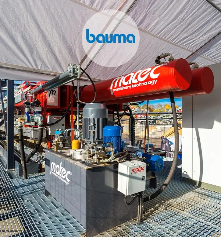 Immagine verticale fiera Bauma 2025 - Matec Industries
